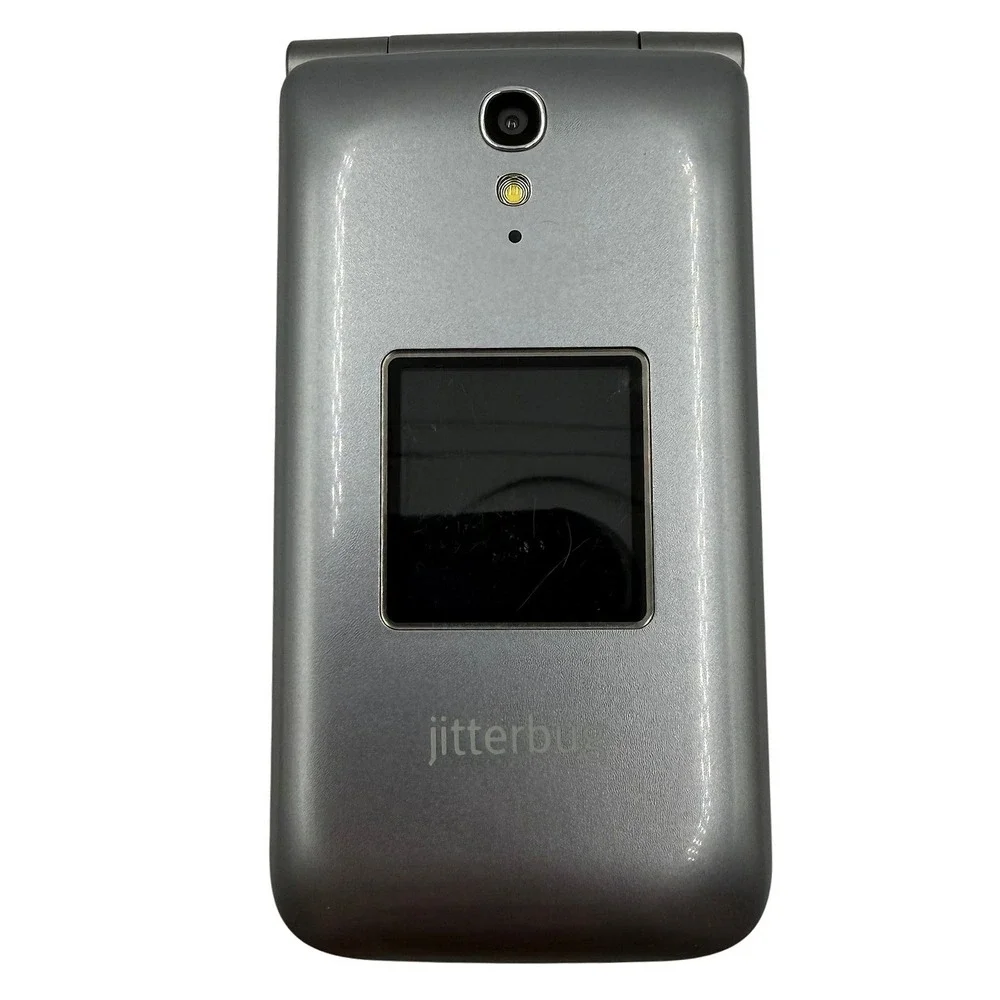 Alcatel OneTouch Jitterbug Flip Phone GreatCall Gray Large Keypad 4043S